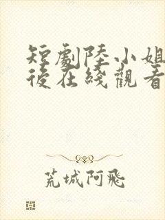 短剧陆小姐独美后在线观看