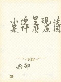 小便呈现淡红色是什么原因呢