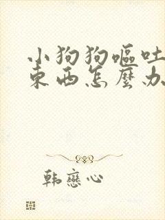 小狗狗呕吐不吃东西怎么办没精神