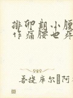 排卵期小腹隐隐作痛腰也疼