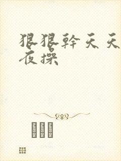 狠狠干天天日夜夜操