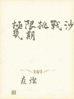 极限挑战沙溢第几期