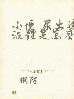 小便 尿出透明液体是怎么回事