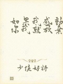 如果我感动不了你我就放弃我自己