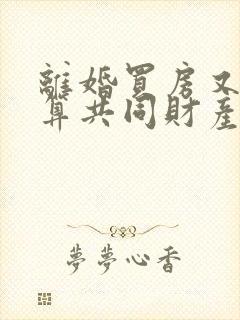 离婚买房又复婚算共同财产吗