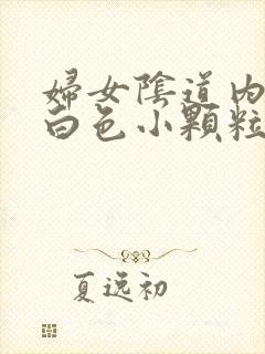 妇女阴道内出现白色小颗粒状的物体是什么封面