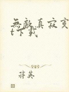 无敌真寂寞txt下载