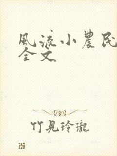风流小农民阅读全文