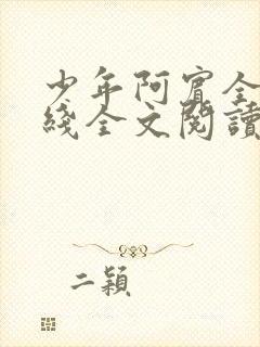 少年阿宾全文在线全文阅读