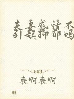 夫妻感情不好会引起抑郁吗封面