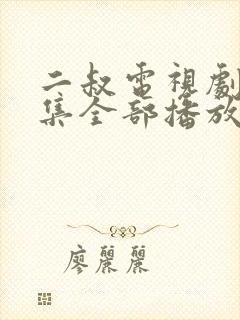 二叔电视剧40集全部播放