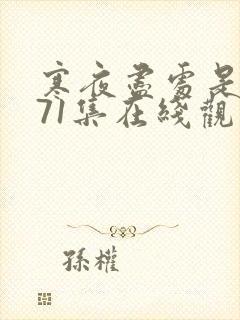 寒夜尽处是卿心71集在线观看