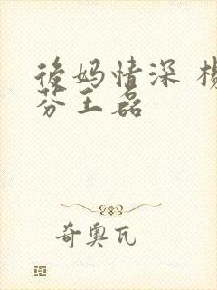 后妈情深 杨晓芬王磊