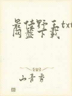 最佳野王txt网盘下载