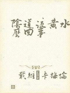 阴道流黄水 怎么回事