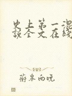 史上第一混乱小说全文在线阅读