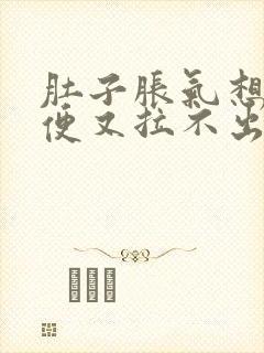 肚子胀气想拉大便又拉不出来还放屁