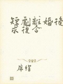 短剧离婚后前夫求复合