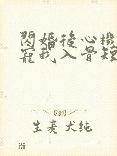 闪婚后心机老公宠我入骨短剧