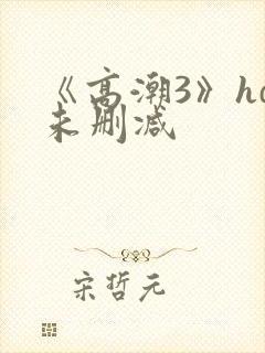 《高潮3》hd未删减