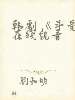 韩剧 《斗爱》在线观看