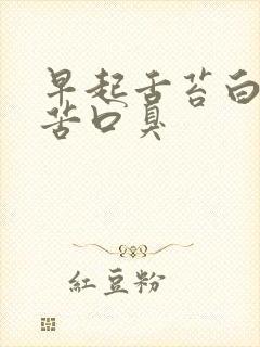 早起舌苔白厚口苦口臭