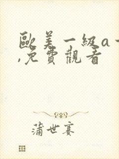 欧美一级a一片,免费观看