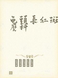 龟头长红斑看什么科