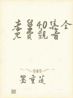 老舅40集全部免费观看