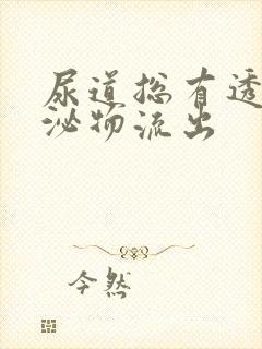 尿道总有透明分泌物流出封面