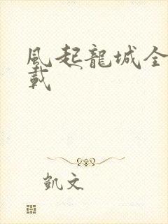 风起龙城全本下载