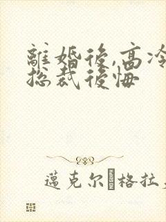 离婚后,高冷女总裁后悔