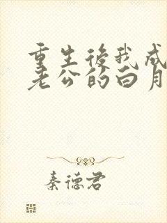 重生后我成了渣老公的白月光封面