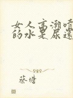 女人高潮喷出来的水是尿还是什么味道