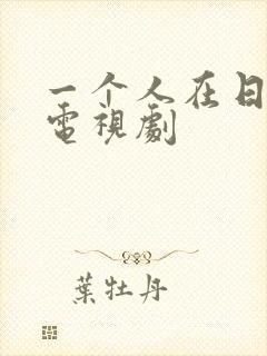 一个人在日本看电视剧