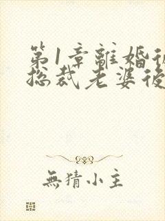 第1章离婚后,总裁老婆后悔了封面