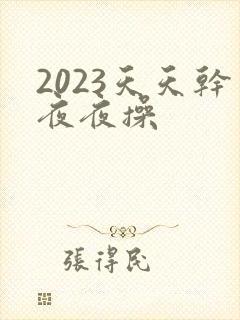 2023天天干夜夜操