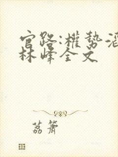 官路:权势滔天林峰全文