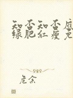 知否知否应该是绿肥红瘦免费观看封面