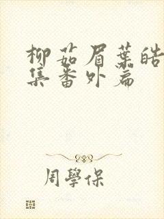 柳茹眉叶皓轩续集番外篇