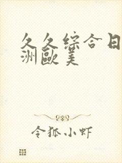 久久综合日韩亚洲欧美