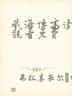 藏海传高清在线观看免费封面