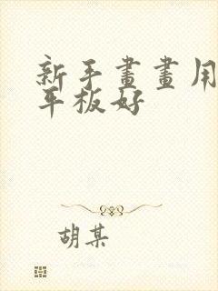 新手画画用什么平板好