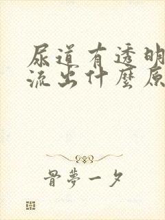 尿道有透明液体流出什么原因封面