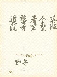 追击者全集免费观看完整版