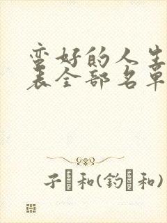 蛮好的人生演员表全部名单封面