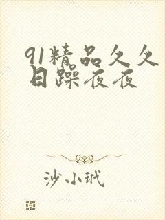 91精品久久日日躁夜夜封面