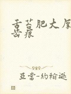 舌苔肥大厚白有齿痕封面