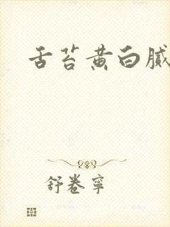 舌苔黄白腻齿痕