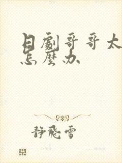 日剧哥哥太爱我怎么办